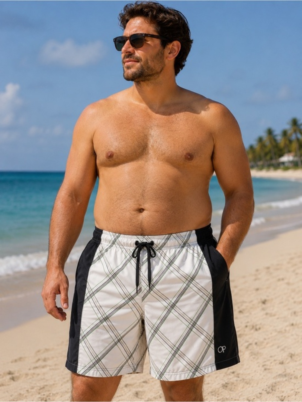 Men’s OP Ocean Pacific Board Shorts Swim Trunks Size 2XL